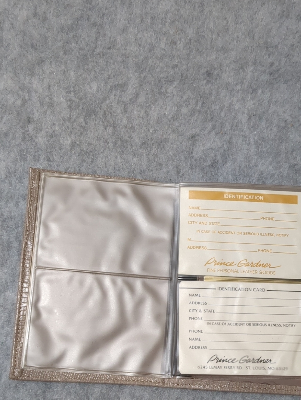Princess Gardner skinpig leather vintage wallet Credit card Secretary NWT - Picture 6 of 13